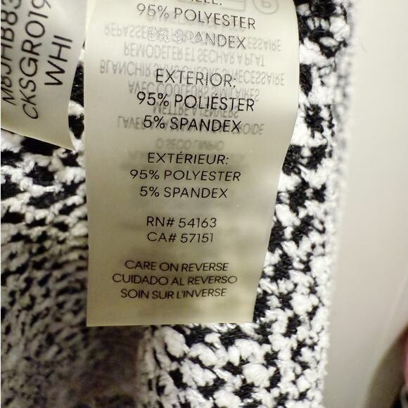 Calvin Klein Black and White Popcorn Textured Chunky Oversized Sweater L/XL - Picture 9 of 13